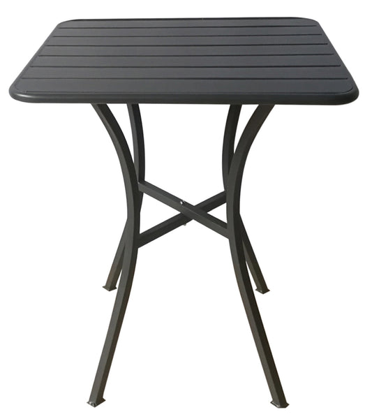 Tavolo da esterno quadrato 60x60x71 cm grigio scuro